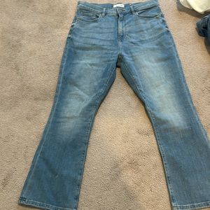 Loft high waist kick crop Jean